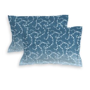 RD TREND 100% Pure Cotton Elastic Fitted Double Bedsheets With 2 Pillow Covers(Turkish Blue) - Image 3